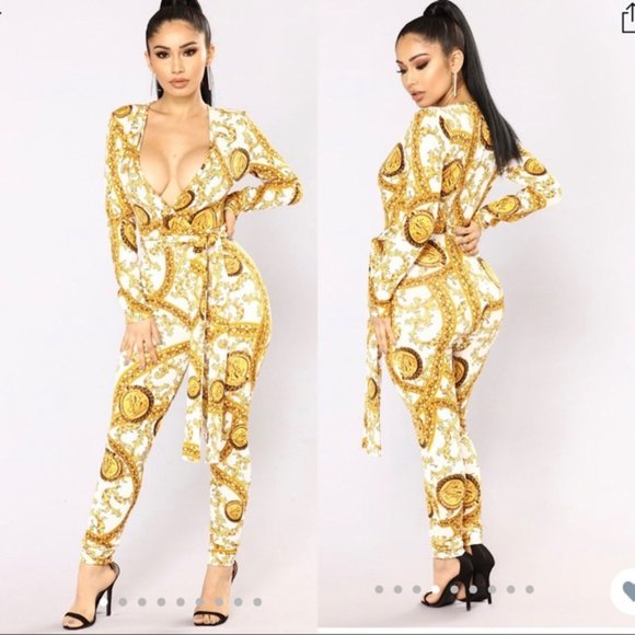 Fashion Nova Pants - Just In☀️ Fashion Nova Baroque Jumpsuit